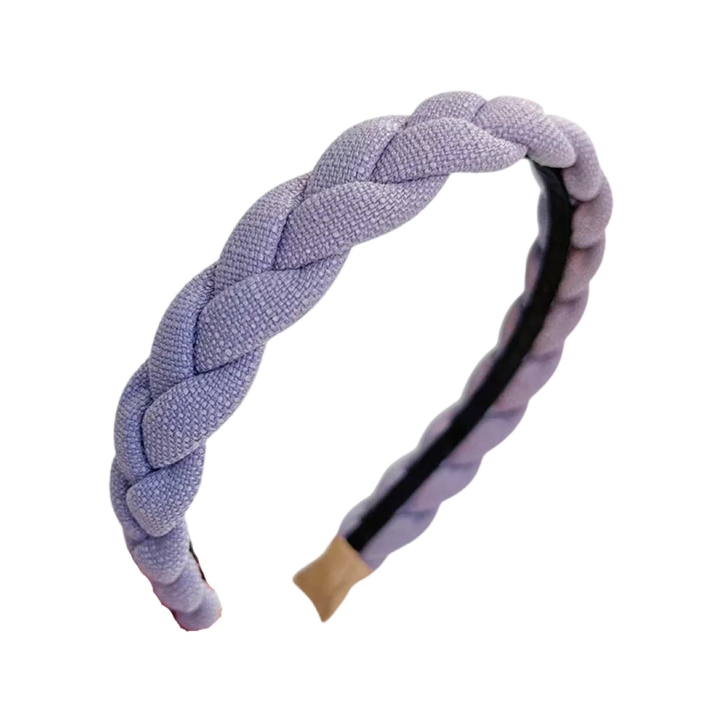 Lila flätat diadem