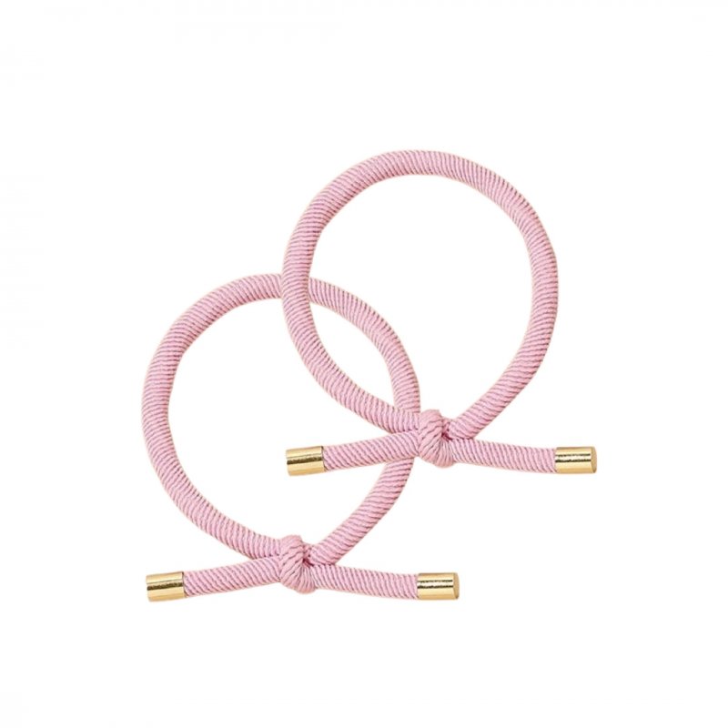 2-pack Hårsnoddar Pastellrosa - Emma