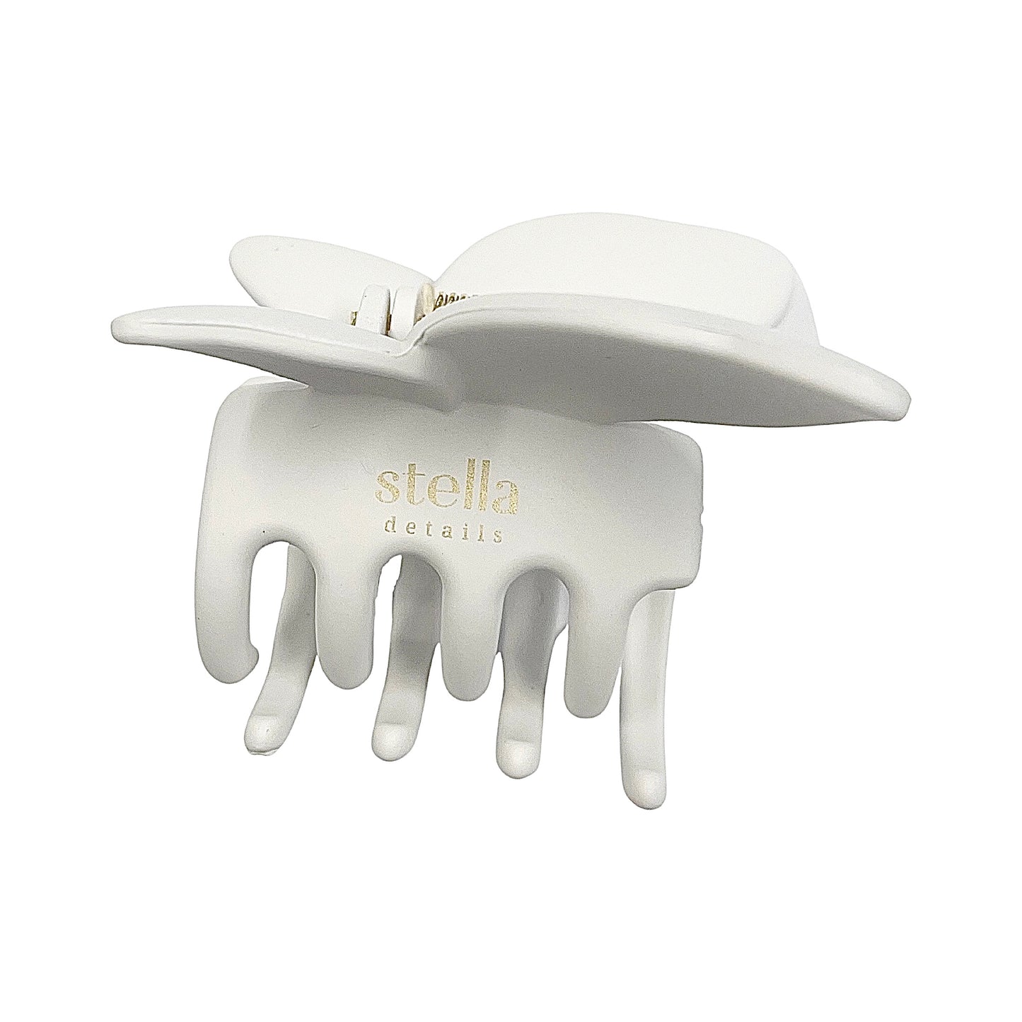 Hårklämma Fjäril Sidenvit - Alma