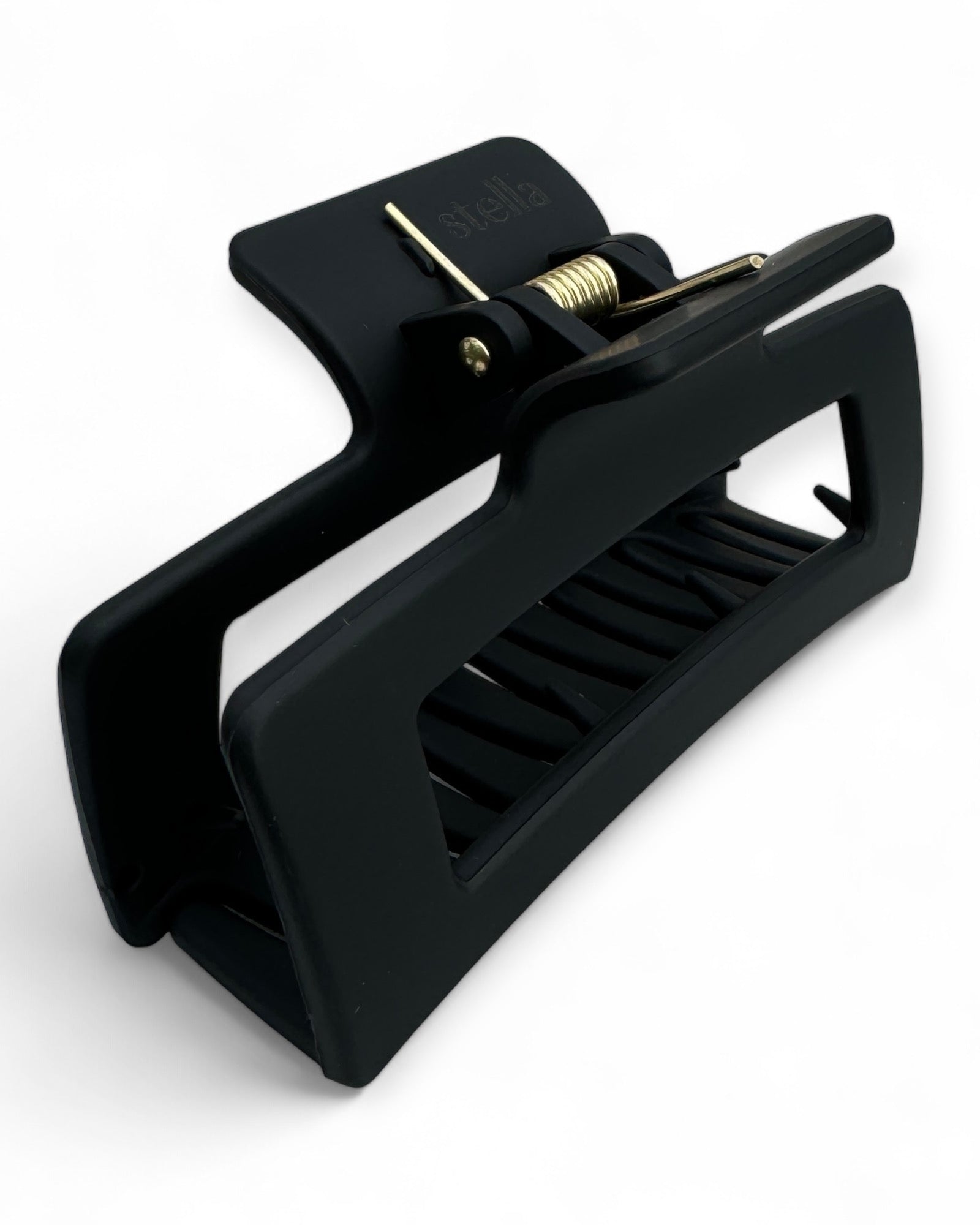 svart stor hårklämma för tjockt hår