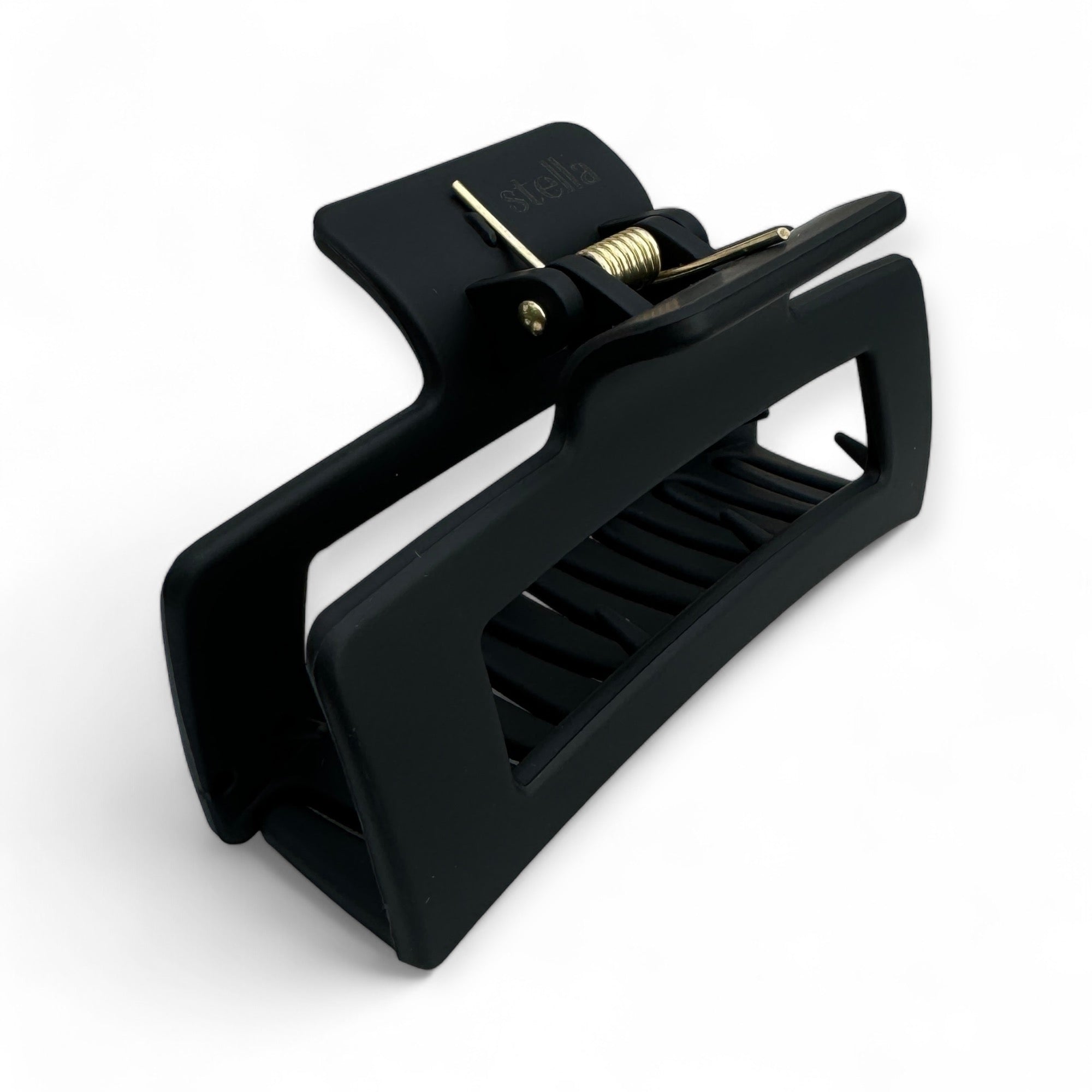 svart stor hårklämma för tjockt hår